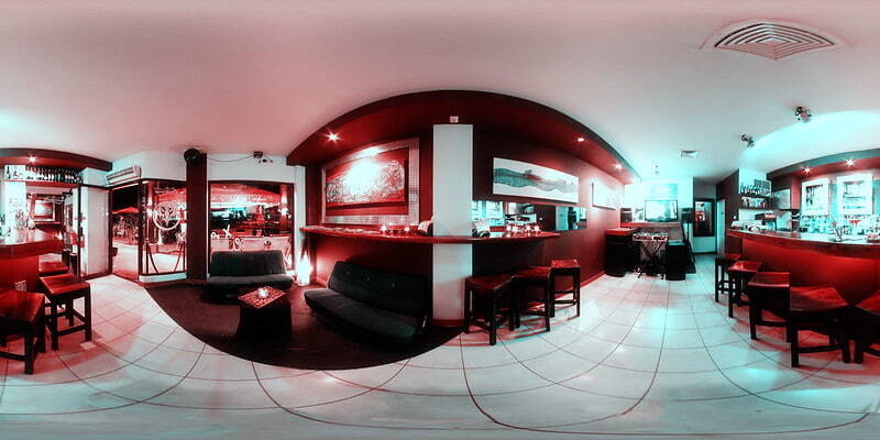 Bar de lugares locales en costa rica.
